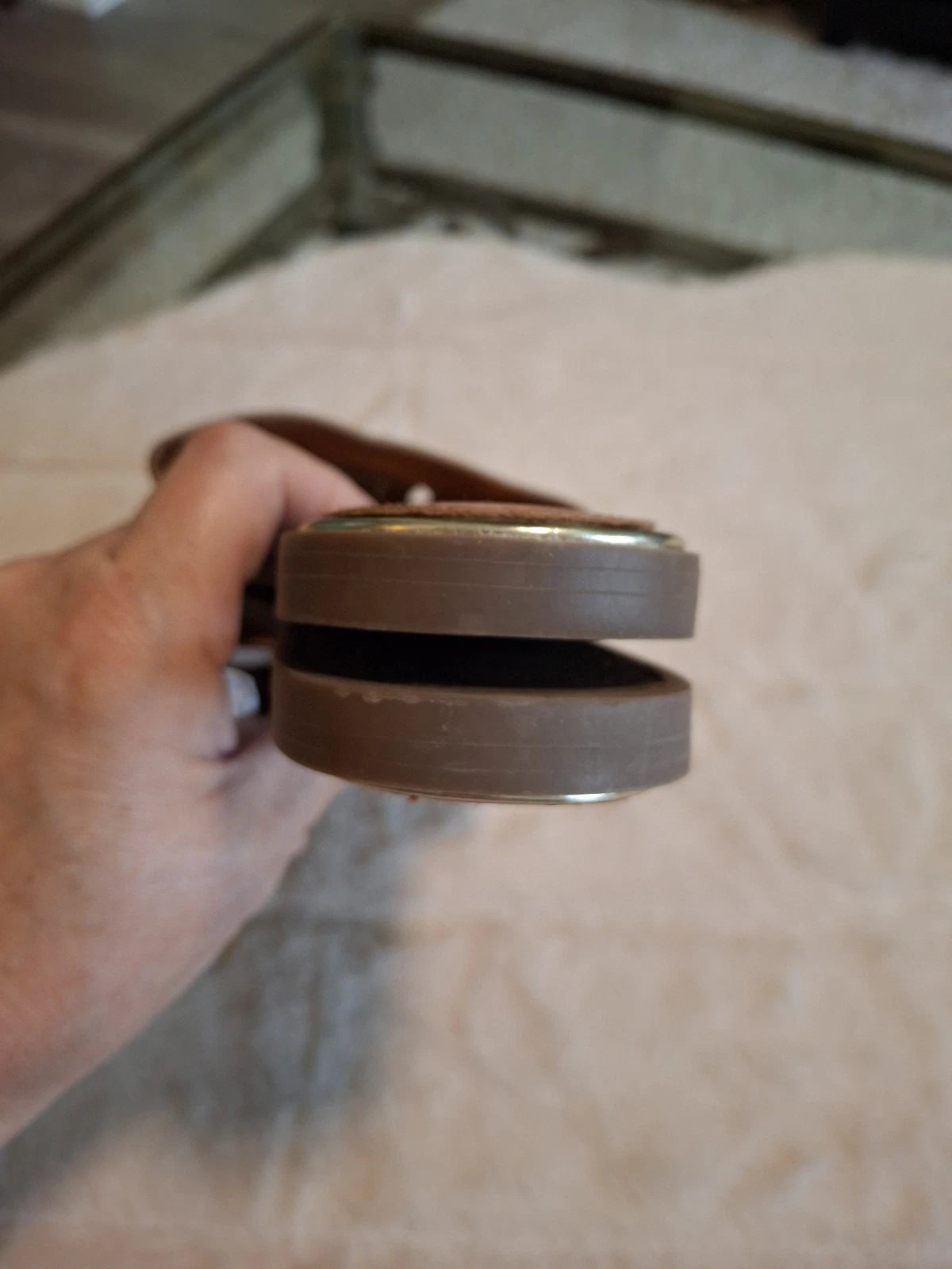 Tommy Hilfiger Sandals 8M Palley Slip On Flats Slides Brown Logo