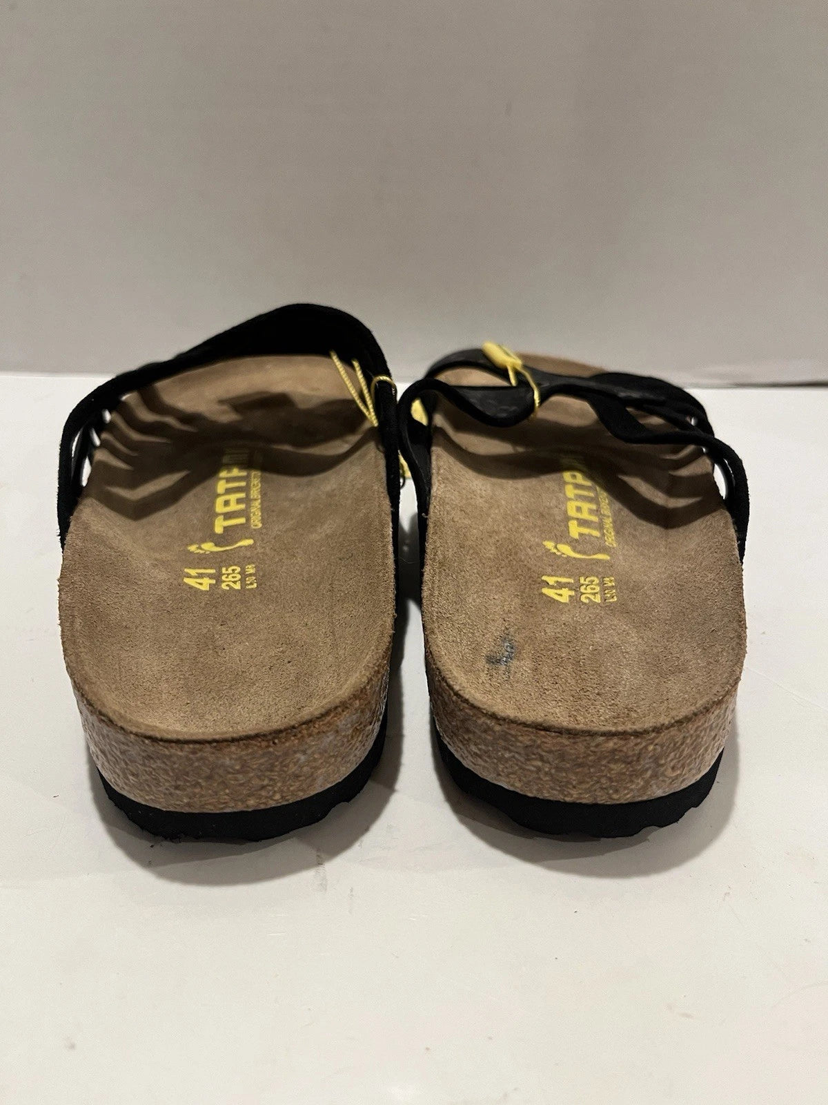 NWT Birkenstock Tatami Black Strappy Sandals Slides Women’s EU 41 US 10