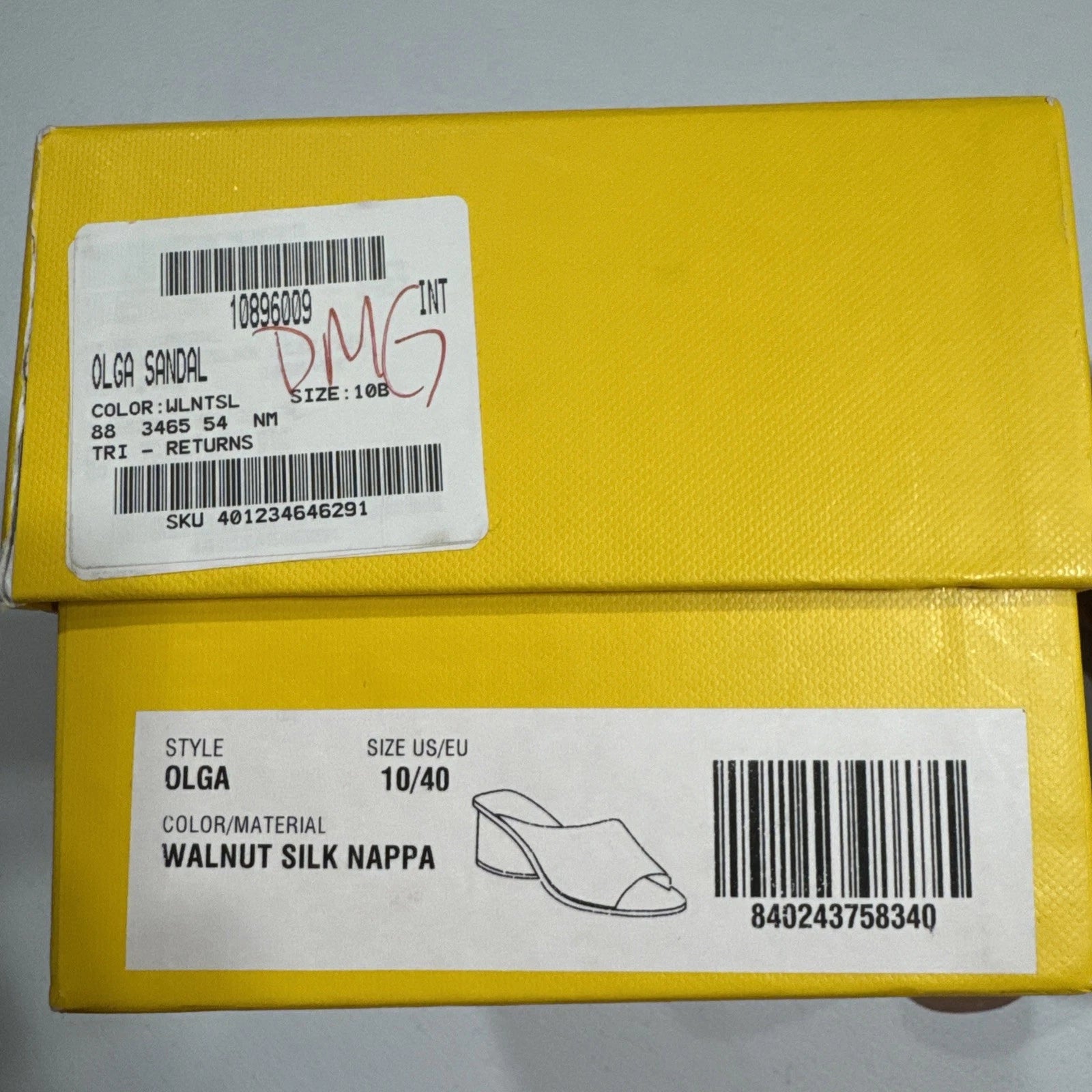 Mercedes Castillo Olga Women’s Sandals Size US 10 EU 40 Walnut Silk Nappa