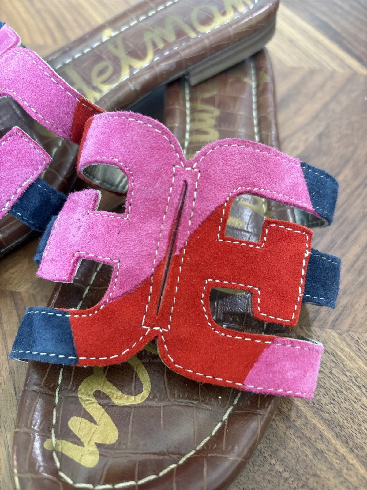 Sam Edelman Bay 6 Colorful Slide Sandals Size 6