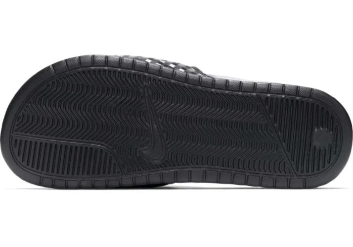 Nike Benassi Jdi Black White 343881-011 Women's # 5 Slide Sandals Gloss Fashion