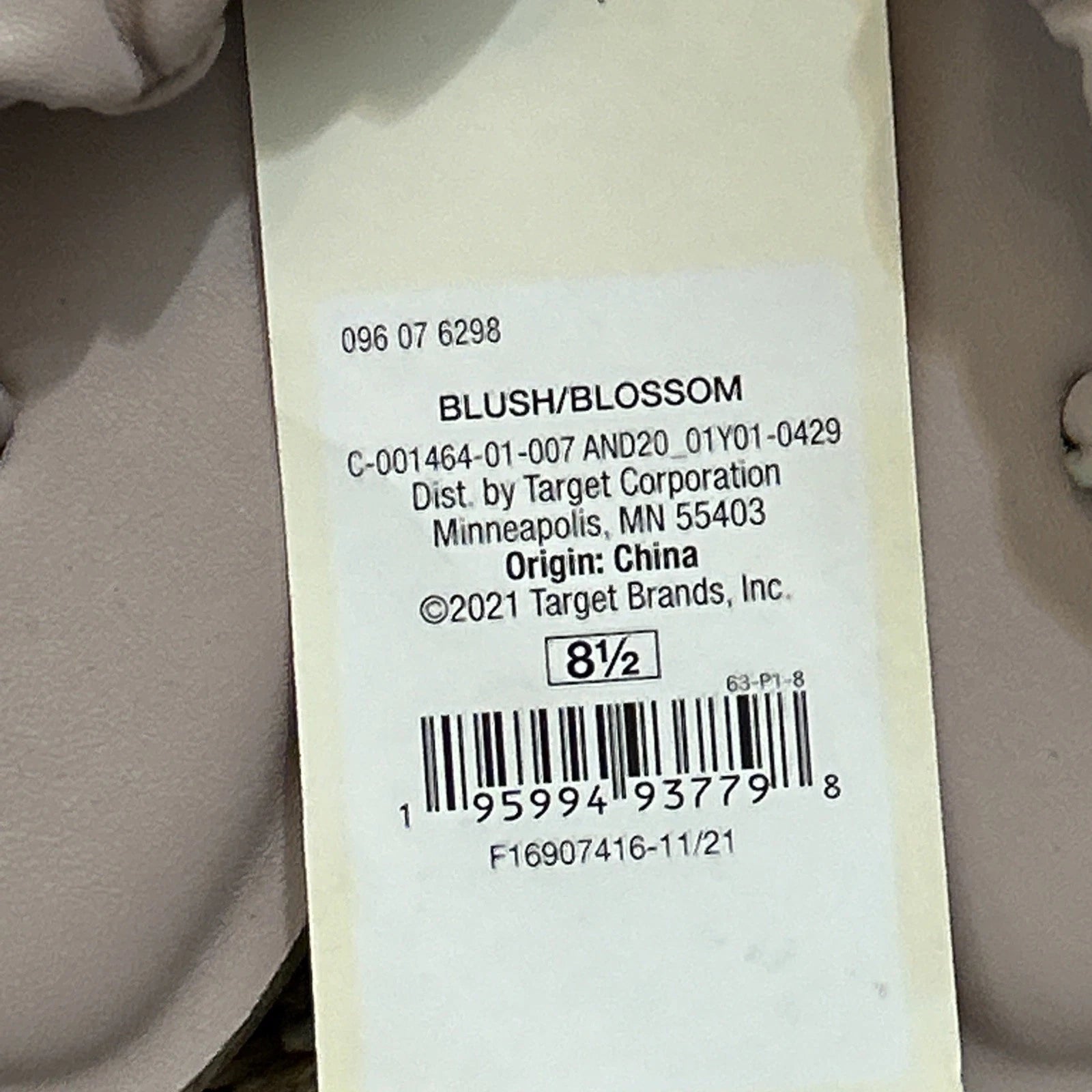 Women’s A New Day Blush Flip Flops, Blossom, Memory Foam, Sz 8.5, New With Tags