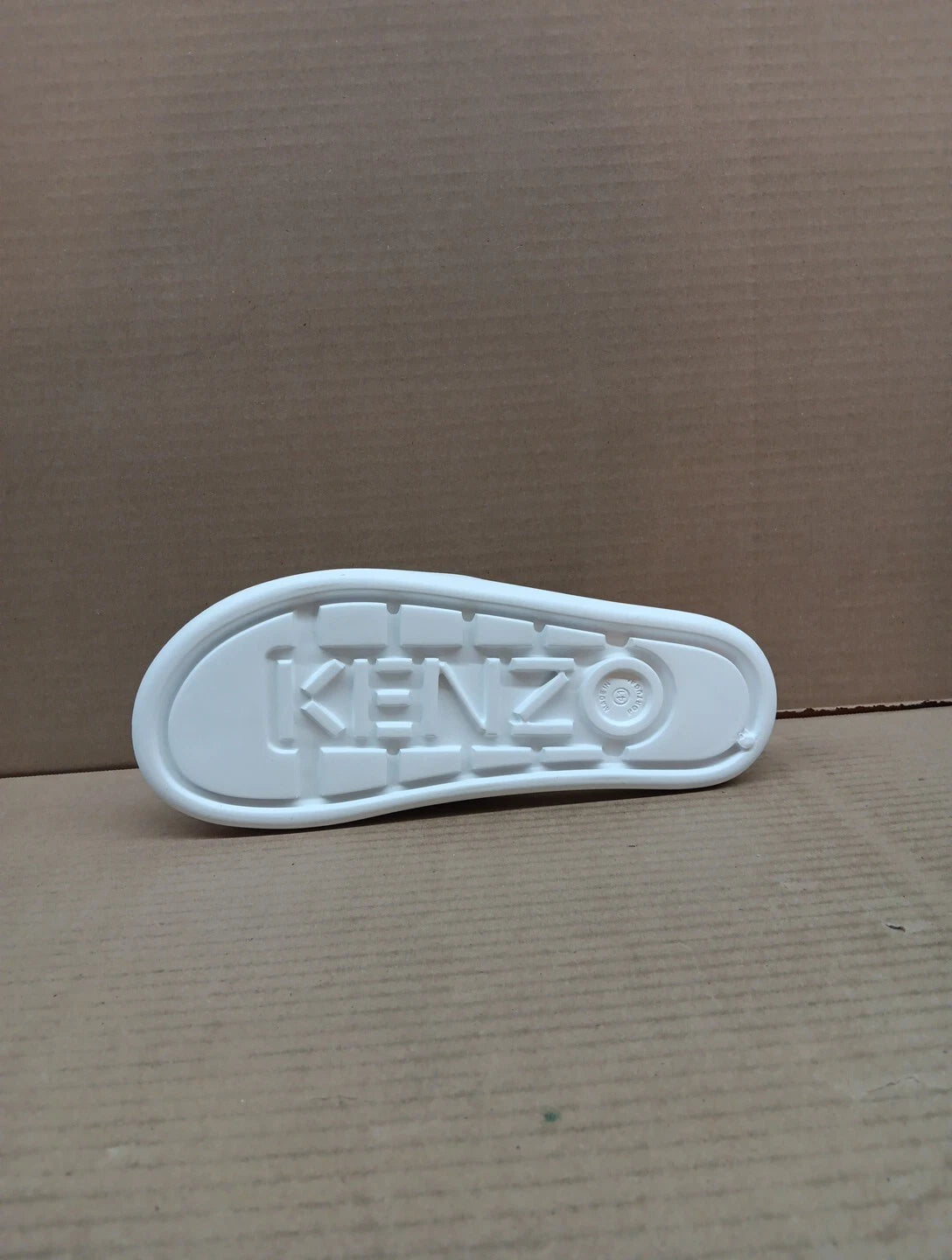 Kenzo Pool Sandal Women Slides Style- K72p185, White/black,  Eur Sz 41, Sz 10.5