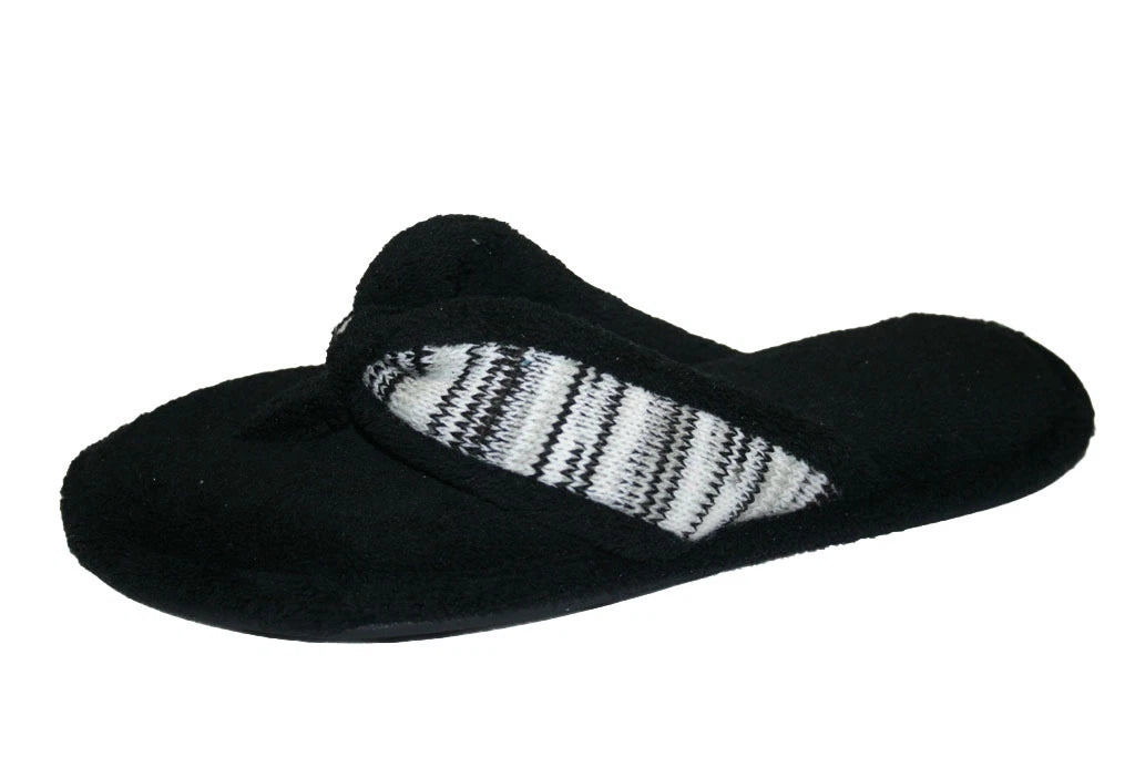 WOMENS FASHION SLIP ON THONG SLIPPERS COLORS BLACK, BLUE, OR FUCHSIA M L XL XXL