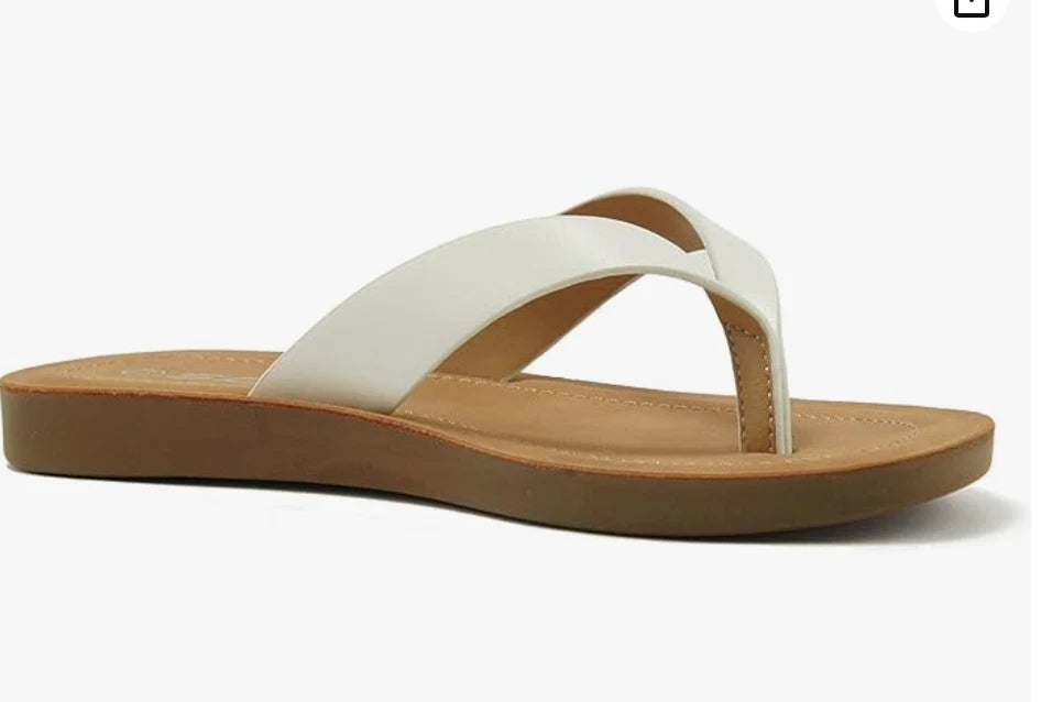 Soda ELLA ~ Women Casual Comfort Flip Flop Fashion Slide Flat Thong Sandals