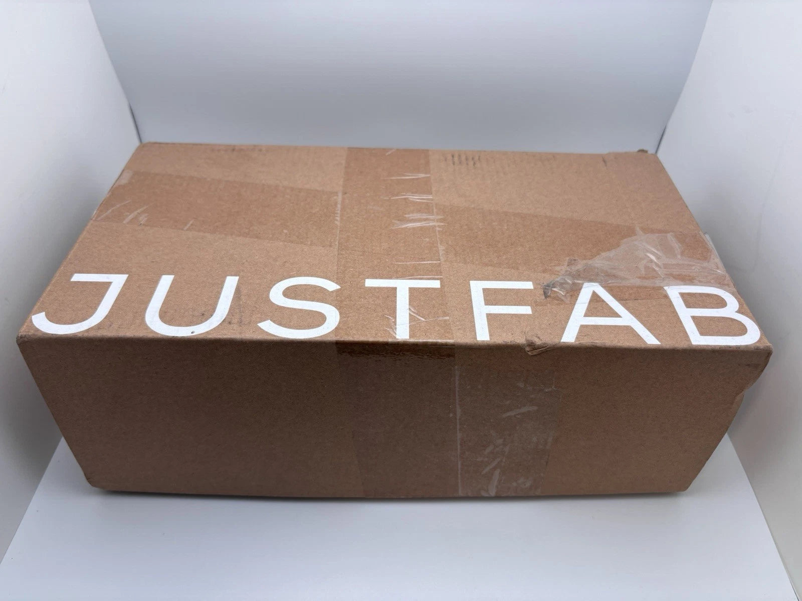 NIB Just Fab Frida Woven Sandals In Cognac Flat Slide Sandals Size 11