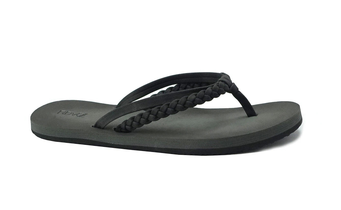 New Women's RDVOL Casual Beach Flip Flops Braided Sandals Glitter Fashion Shoe