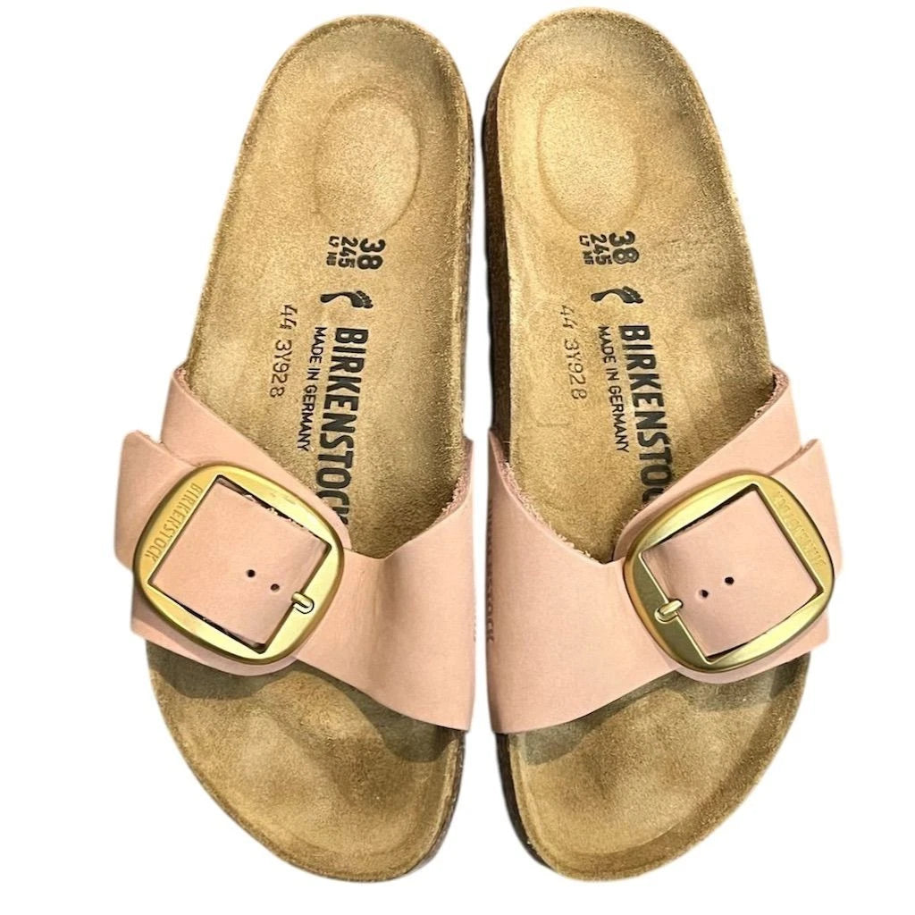 Birkenstock Madrid Big Buckle Women's Sandals Soft Pink 7 Leather Summer Narrow