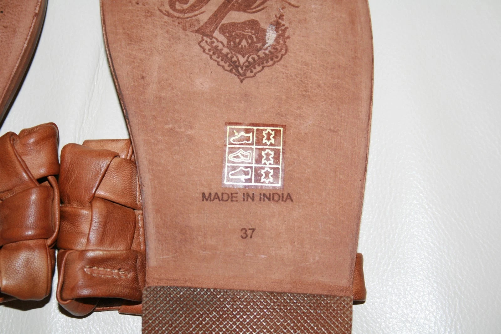 NEW  Free People Winding River Leather Slip On Slide Sandal  sz 37