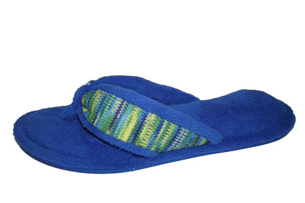 WOMENS FASHION SLIP ON THONG SLIPPERS COLORS BLACK, BLUE, OR FUCHSIA M L XL XXL