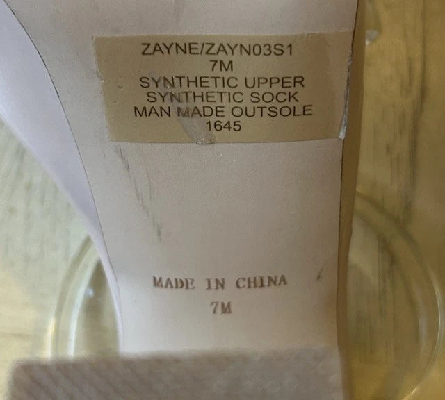 VTG Steve Madden Platforms Y2K Style Clear Nude Heels Chunky Retro Zayne Size 7