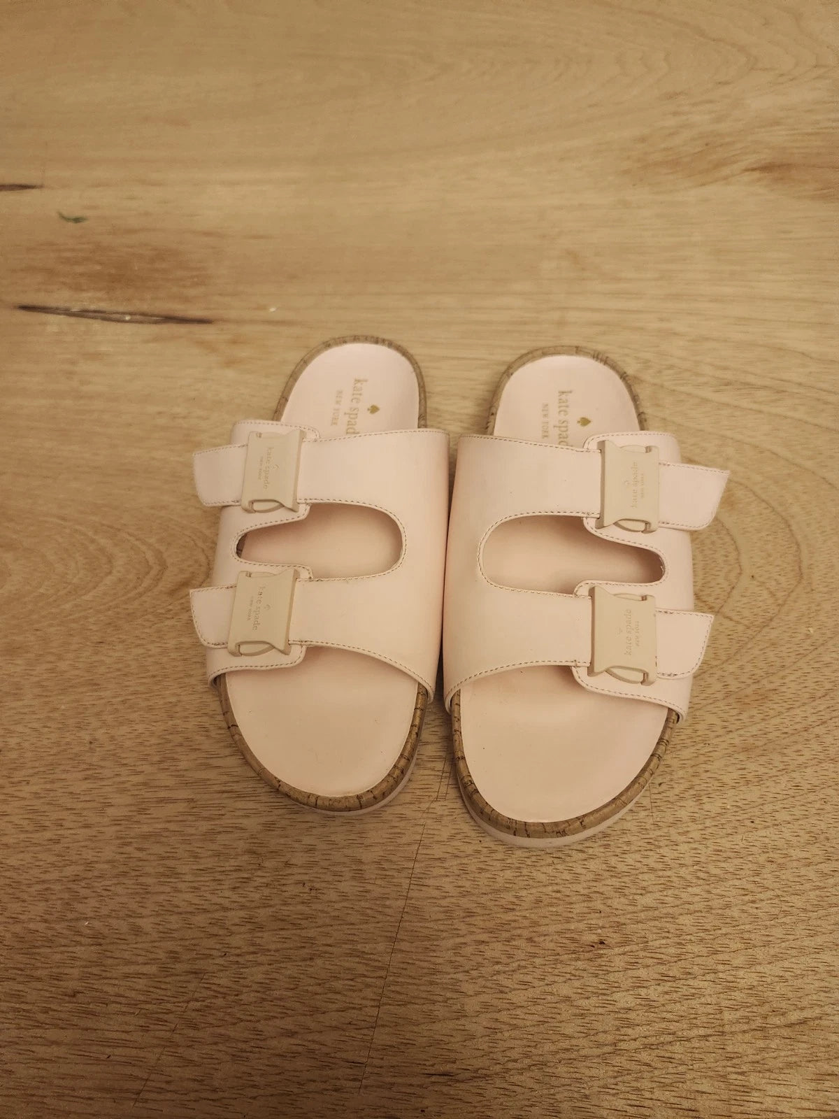 Kate Spade Becca Sandals Size 7 B Pink Women's Style KC411 DOUBLE STRAP