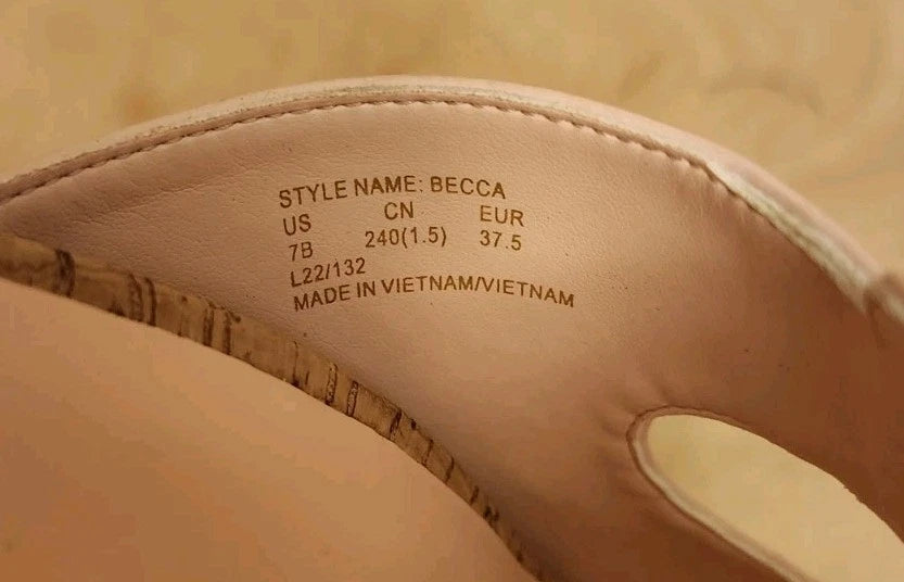 Kate Spade Becca Sandals Size 7 B Pink Women's Style KC411 DOUBLE STRAP