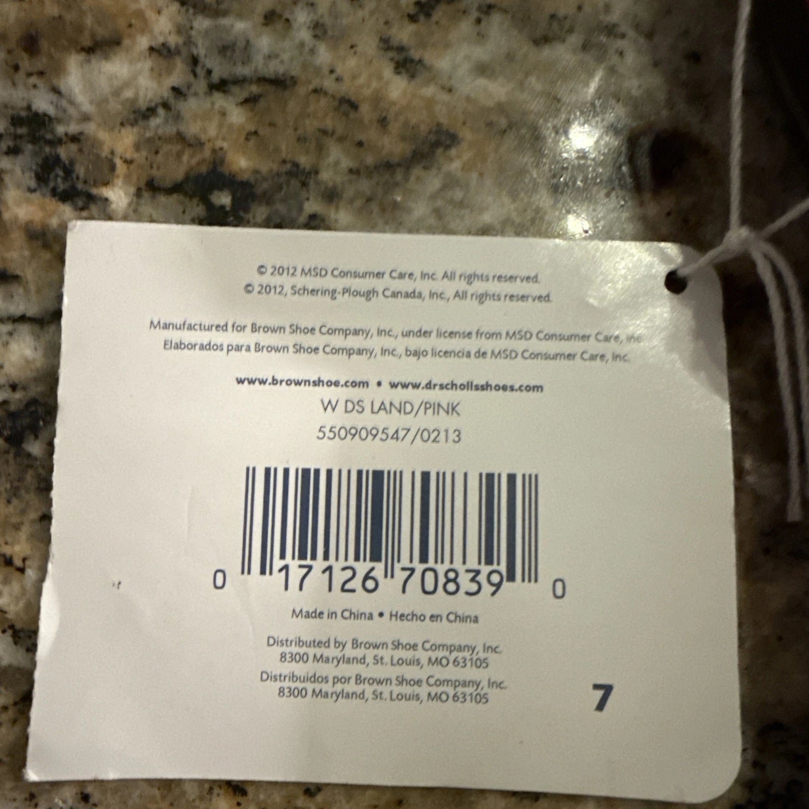 NEW Dr. Scholl's Women's Size 7 Wood Style Sandals with Pink Straps