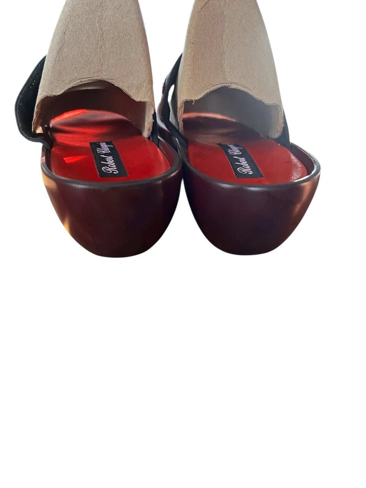 VTG ROBERT CLERGERIE APPLIQUÉD EMBROIDERED SLIDE PLATFORM SANDALS SZ. 6.5, 36.5