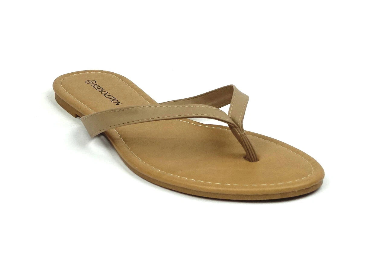 New Ladies' Simple Solid Flat Slip On Casual Fashion Sandals Shoes  (8012)