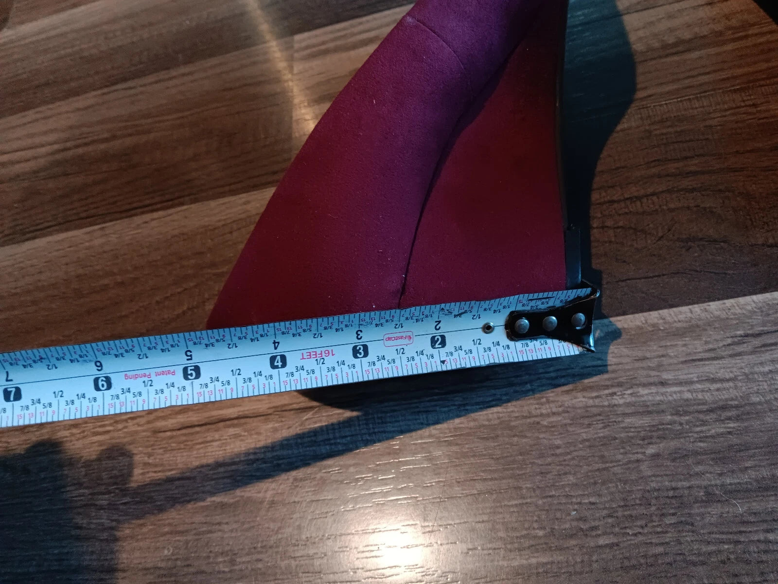 Torrid women's peep toe miniwedge suede style, size 7W burgundy shoes, NEW