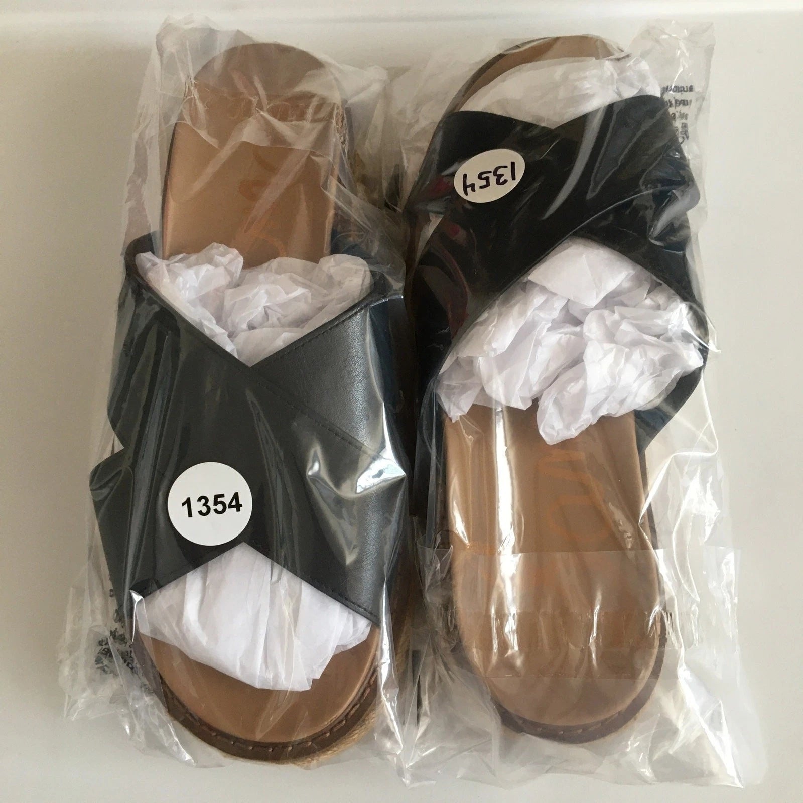 Sam Edelman Korina Sandals Womens 8M Black Leather Espadrille Platform Slides