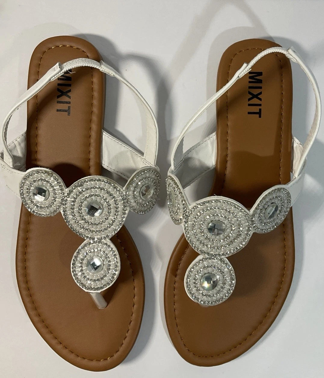 MIXIT Women’s Summer Slide Sandals Size 7 Casual & Comfy Style