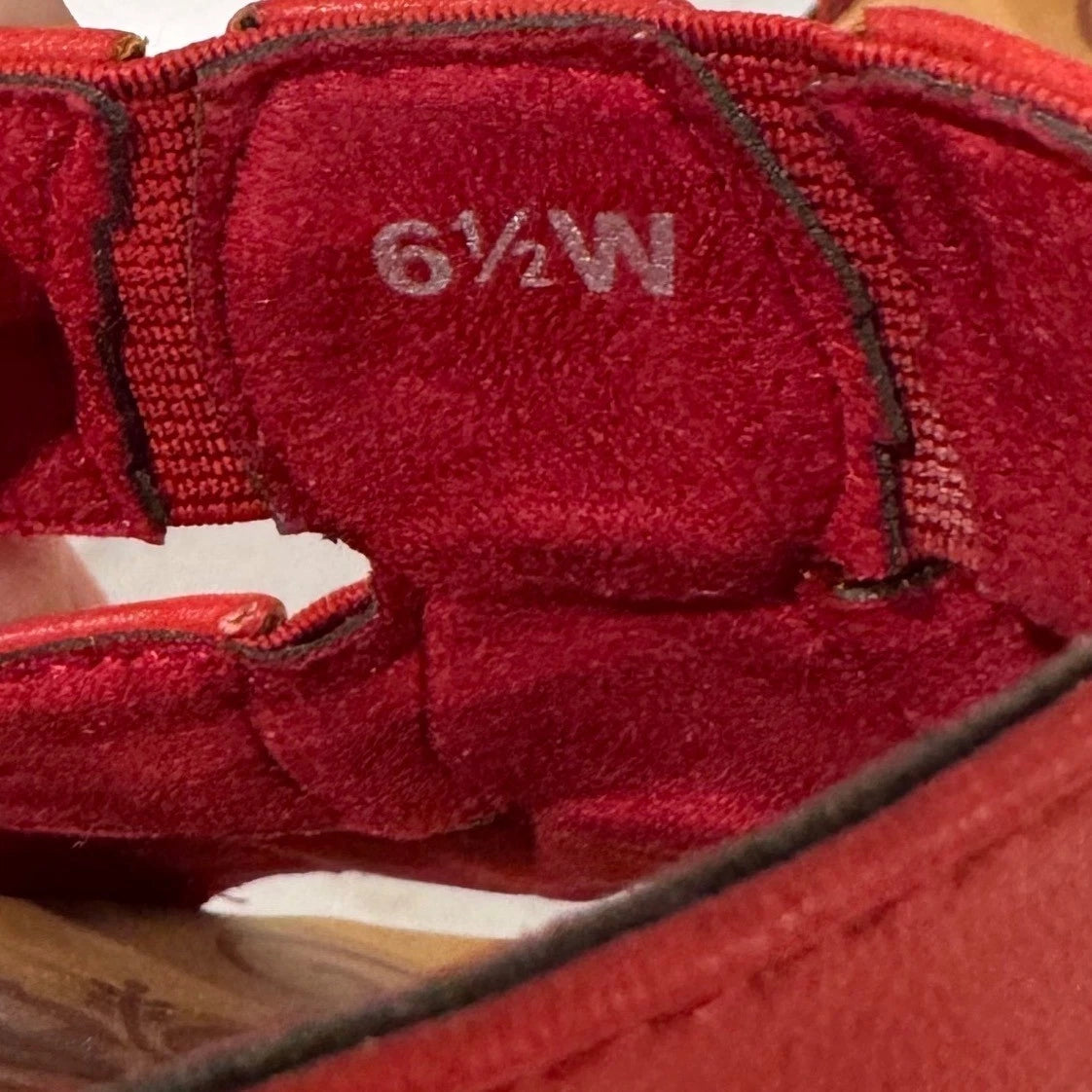 NEW Easy Street Women's 6.5 Wide Nori Red Beaded Jeweled Slip On Sandals