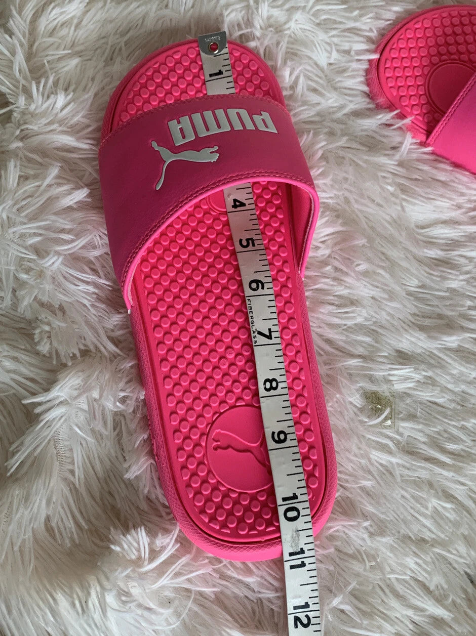 Women’s Slides Size 9 PUMA Cool Cat Knockout Style: 371013-12 Pink White