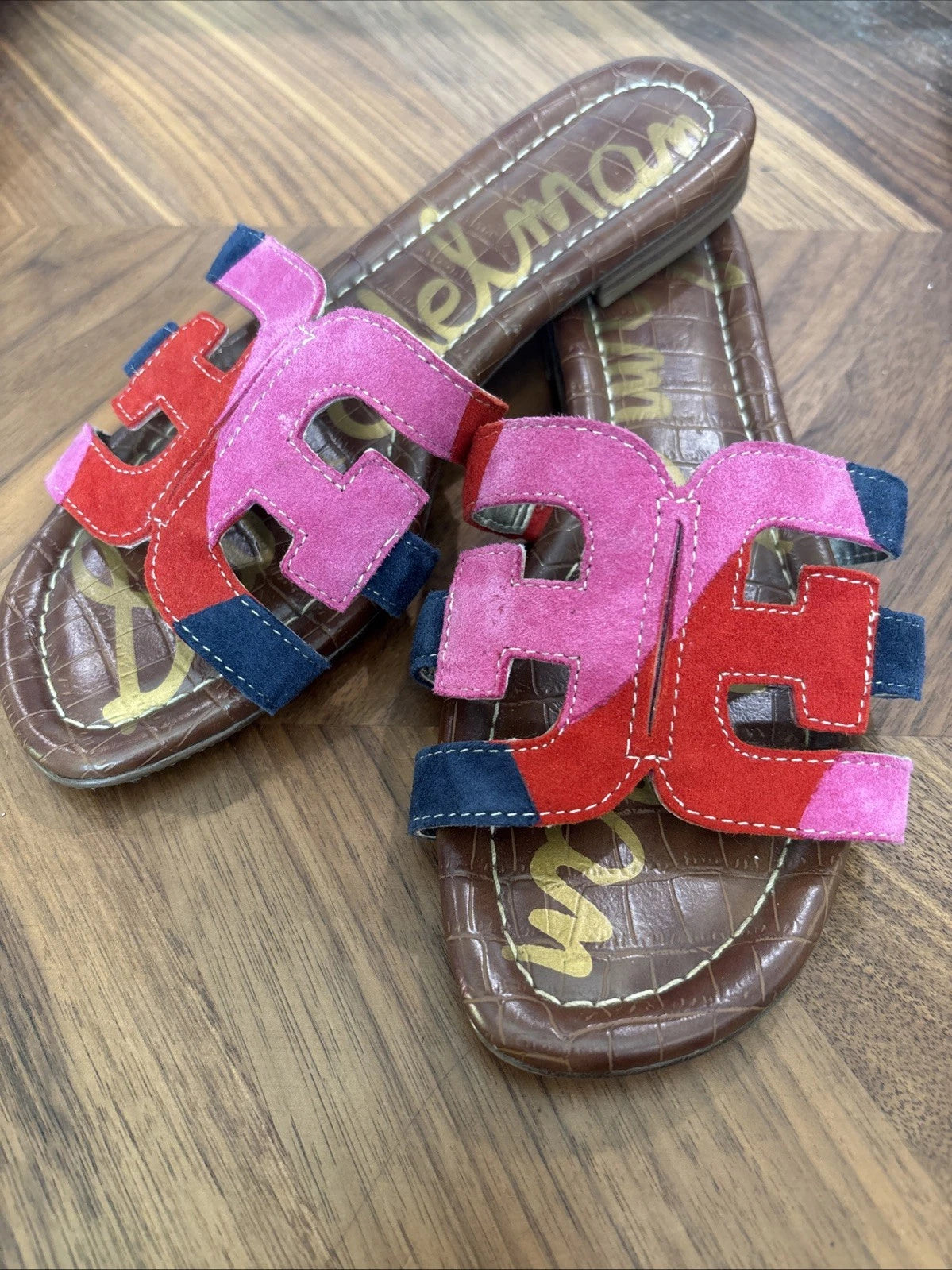 Sam Edelman Bay 6 Colorful Slide Sandals Size 6