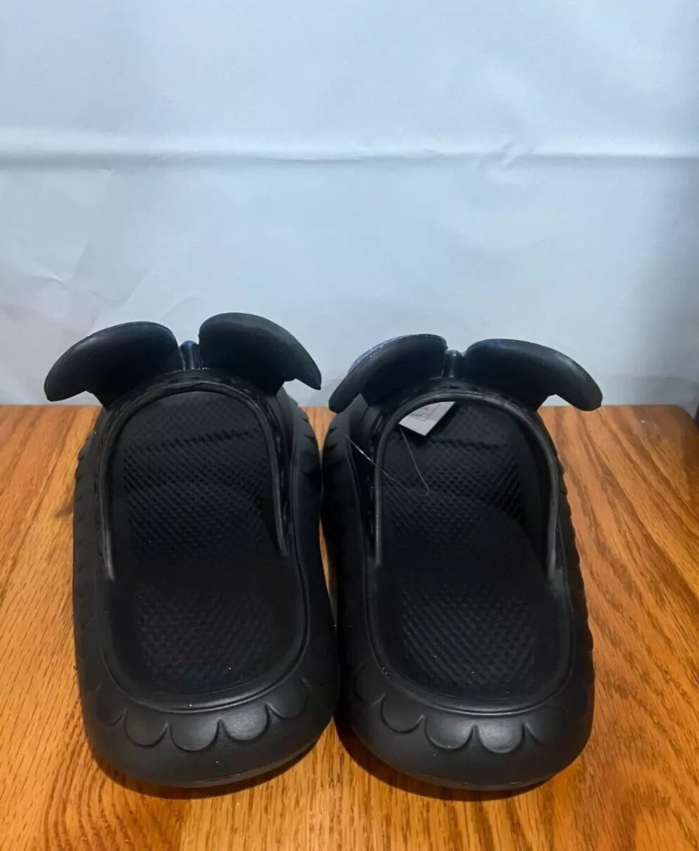 New Fashion Womens Cute Butterfly Comfy Cushioned Slides Sandals Size 7 Black