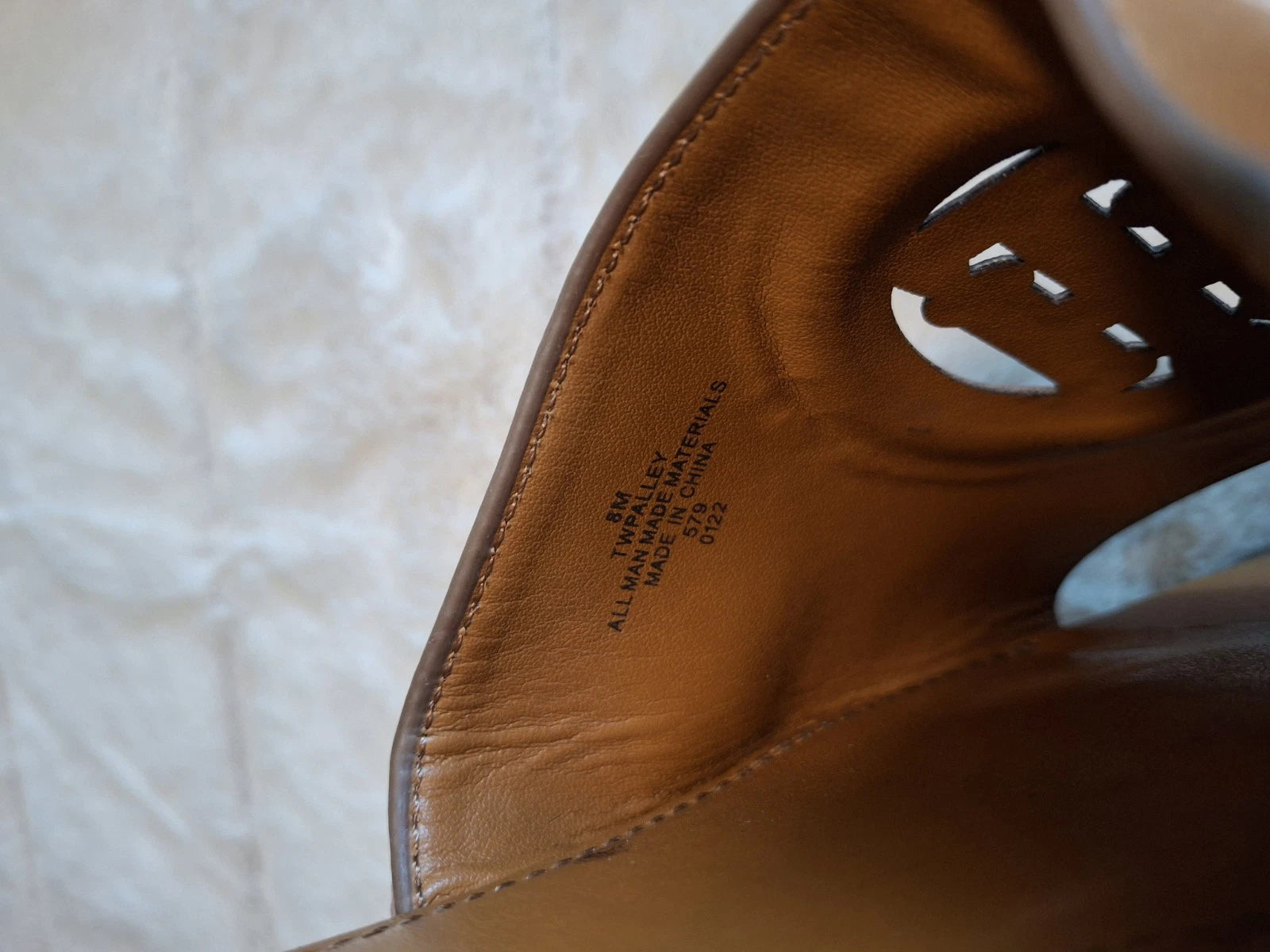 Tommy Hilfiger Sandals 8M Palley Slip On Flats Slides Brown Logo