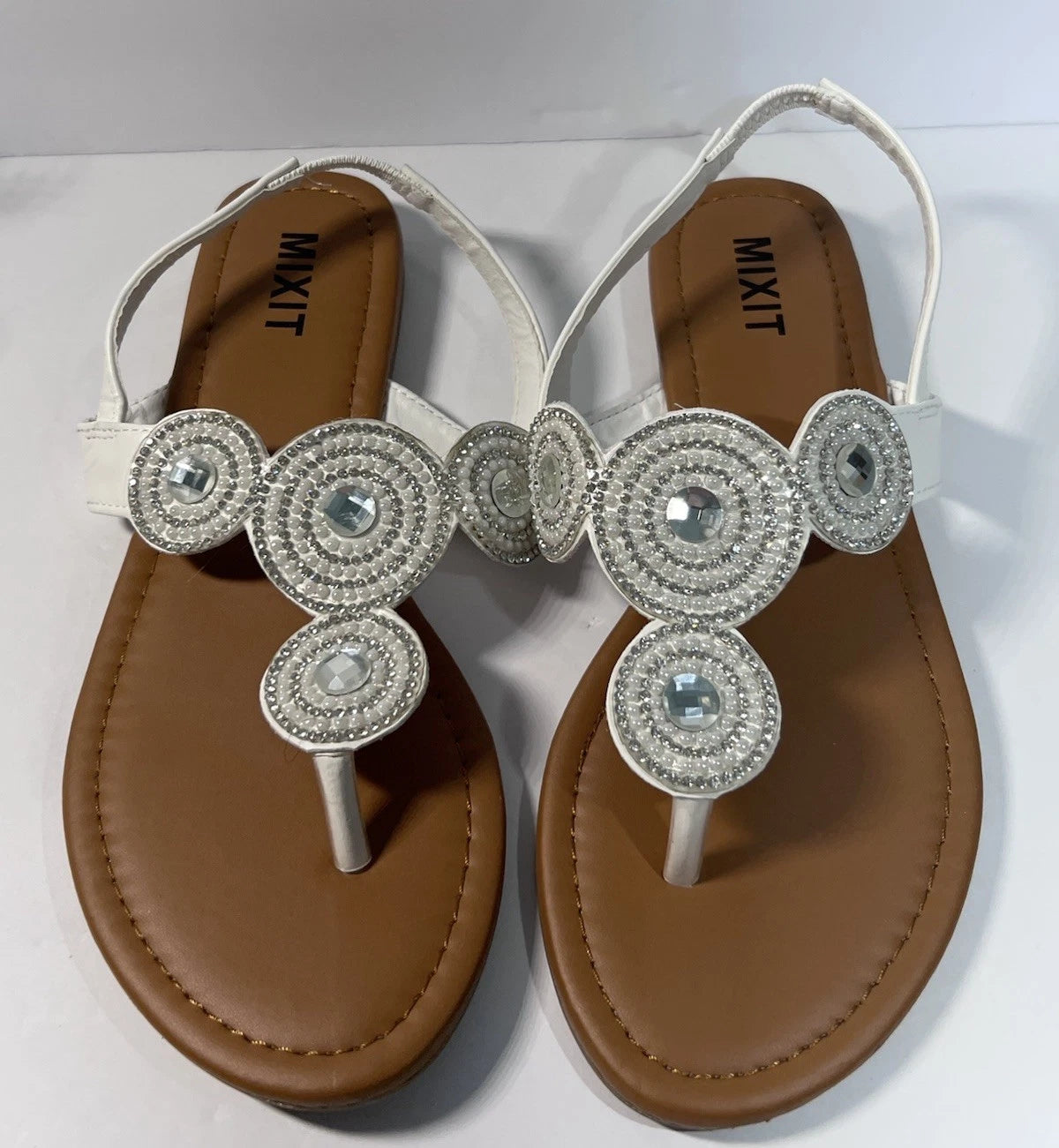 MIXIT Women’s Summer Slide Sandals Size 7 Casual & Comfy Style