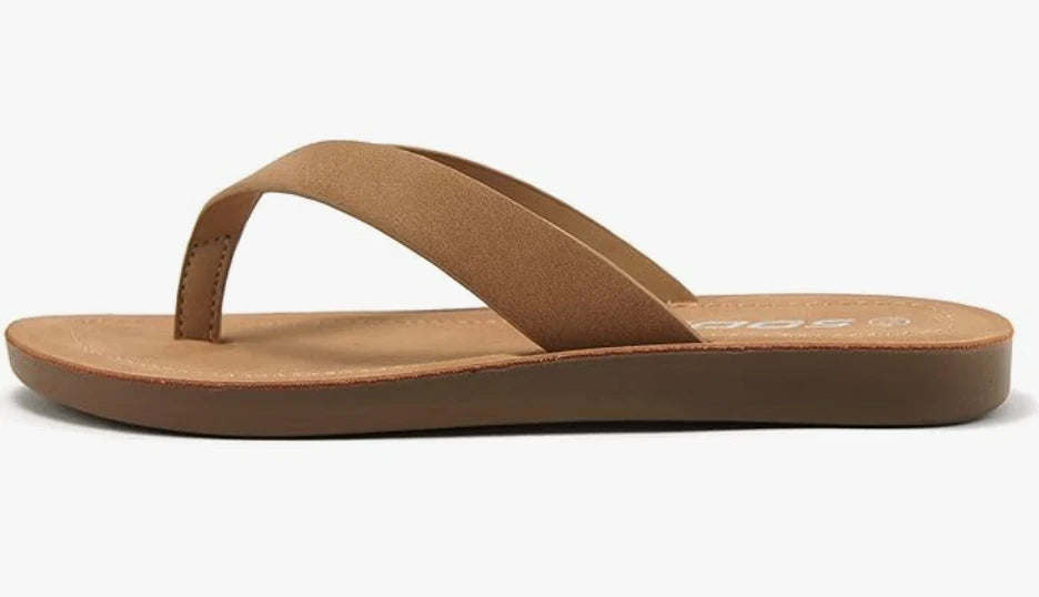 Soda ELLA ~ Women Casual Comfort Flip Flop Fashion Slide Flat Thong Sandals