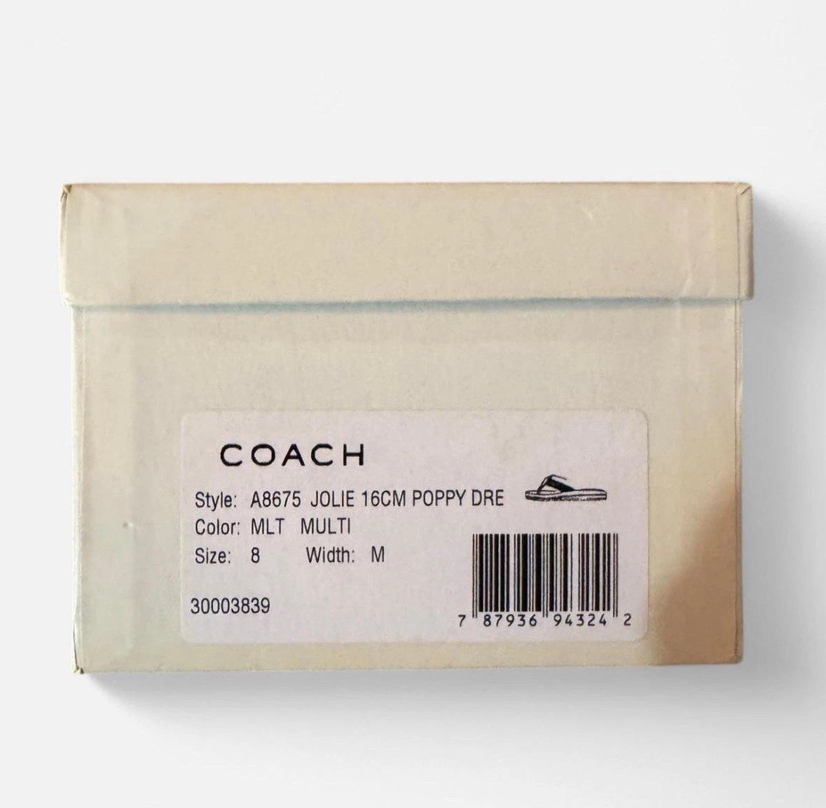 VINTAGE COACH (new) Style: A8675 Jolie hot pink signature pattern sandals