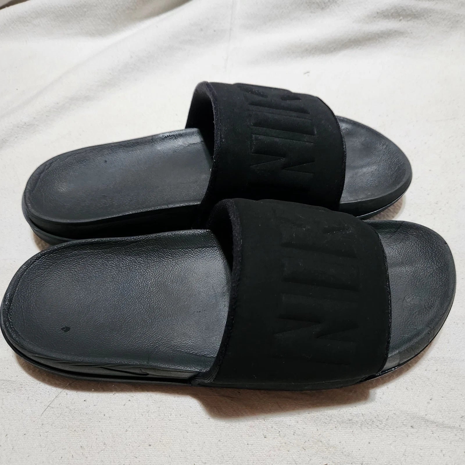 NIKE WOMEN'S OFF COURT COMFORT LIGHTWEIGHT FASHION SLIDE SANDAL Sz10 BLACK