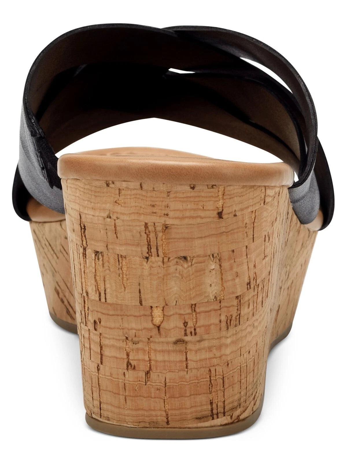 Style & Co Violettee Slide Wedge Sandals, Black, sz 10M