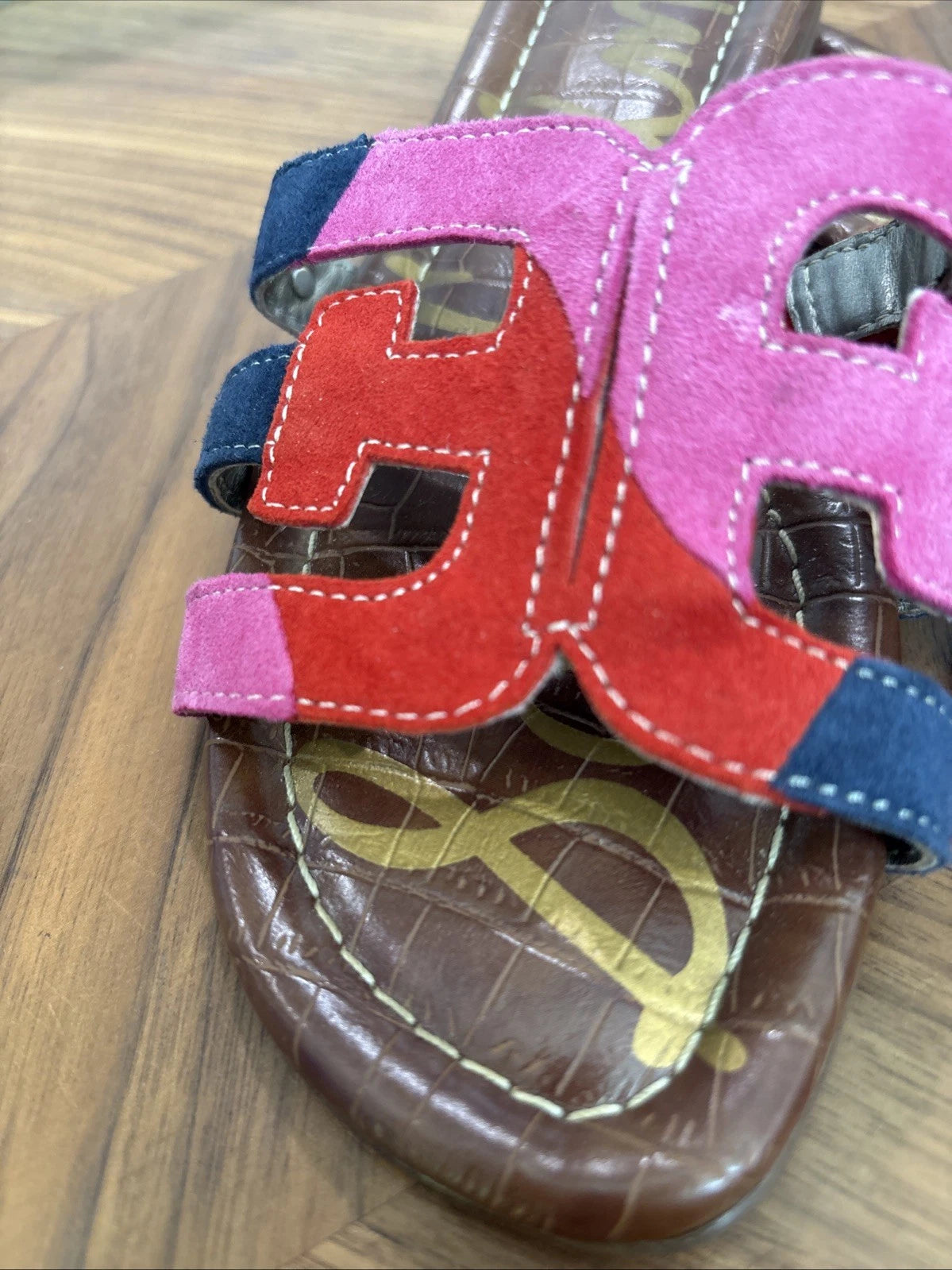 Sam Edelman Bay 6 Colorful Slide Sandals Size 6