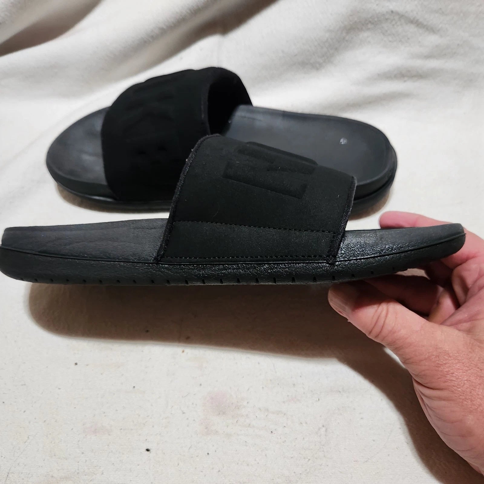 NIKE WOMEN'S OFF COURT COMFORT LIGHTWEIGHT FASHION SLIDE SANDAL Sz10 BLACK