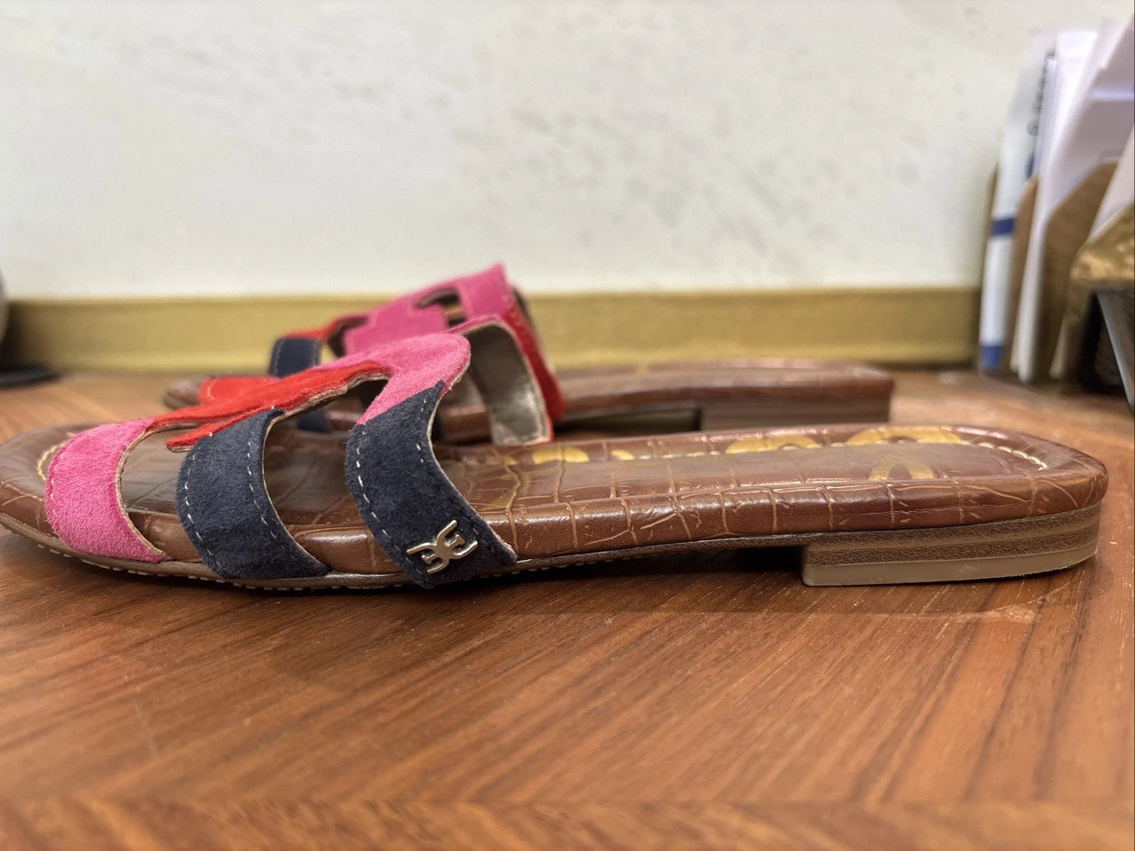 Sam Edelman Bay 6 Colorful Slide Sandals Size 6