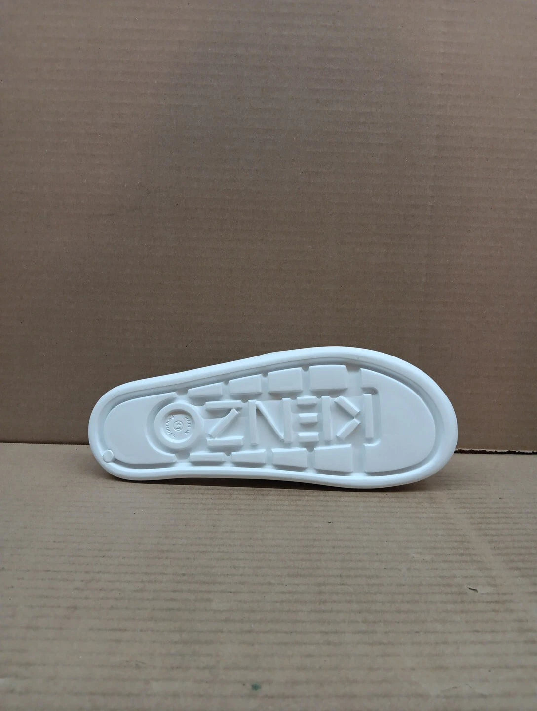 Kenzo Pool Sandal Women Slides Style- K72p185, White/black,  Eur Sz 41, Sz 10.5