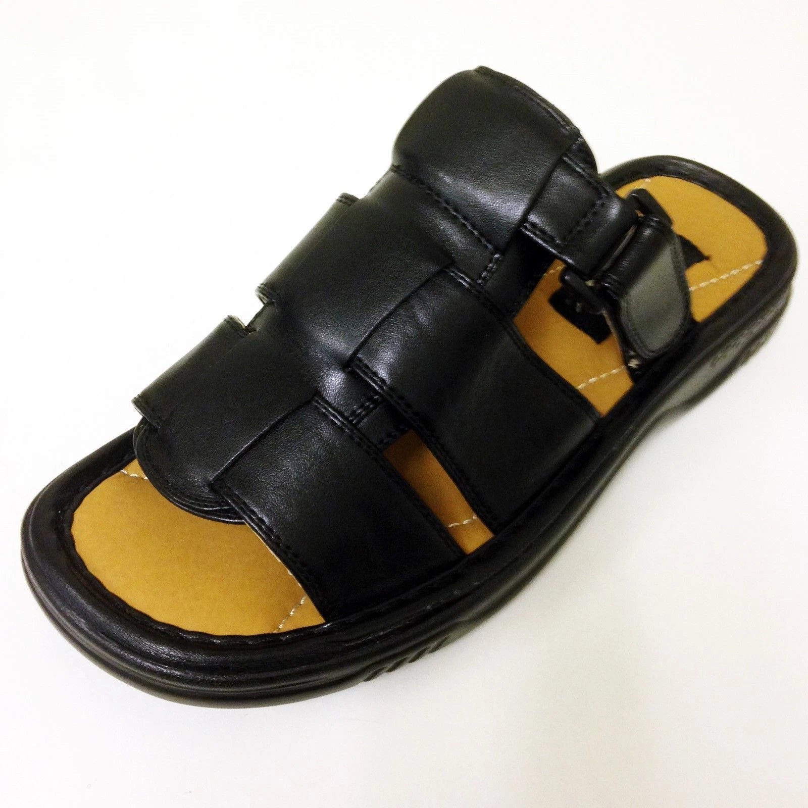 NIB Men's Slides Sandals Open Toe Casual Fisherman Fashion Slippers Shoes Sizes
