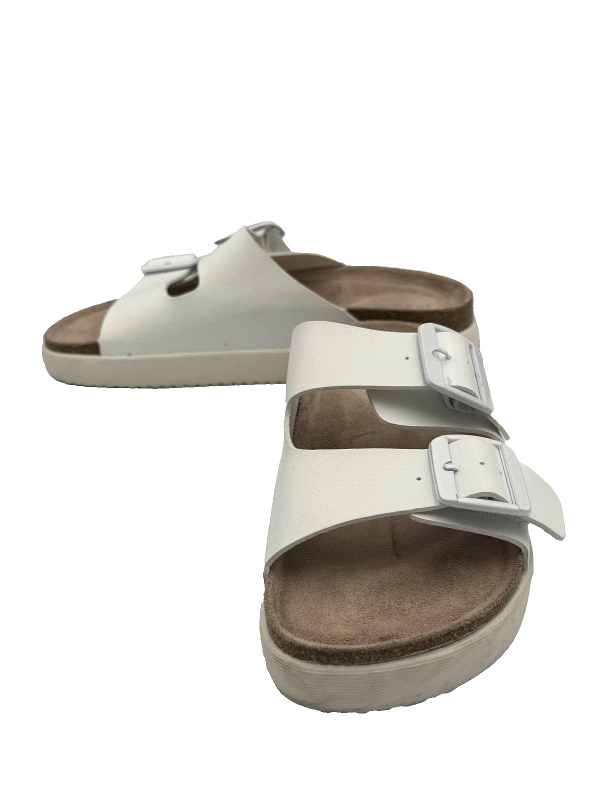 ✨ Women’s Madden Girl White Sandals – Size 6.5 –  👡  Chic Summer Style!