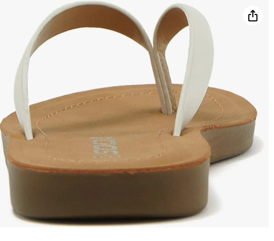 Soda ELLA ~ Women Casual Comfort Flip Flop Fashion Slide Flat Thong Sandals