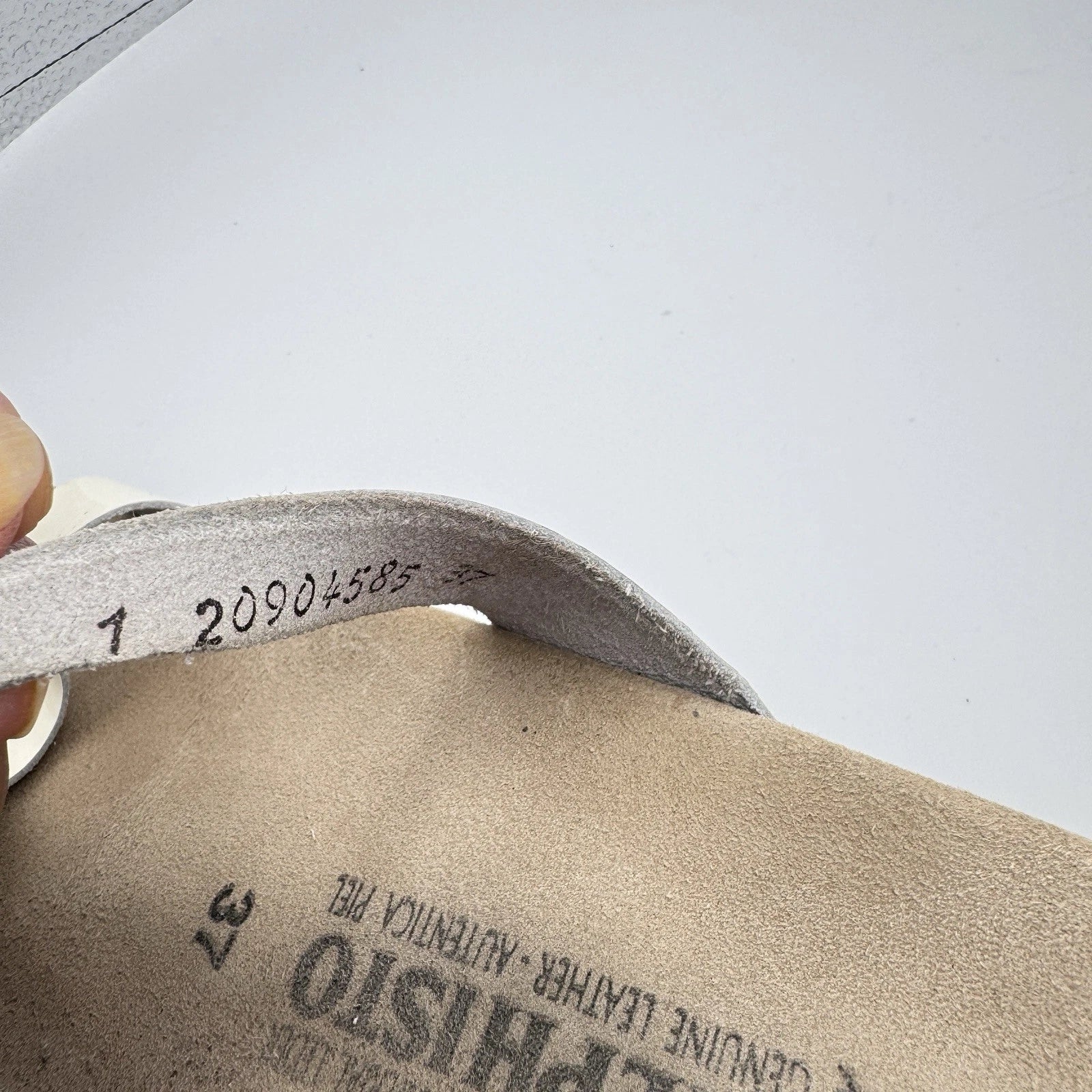 Mephisto Norie Bling Buckle Slide Sandals Ivory Patent Leather Flat Size 7 37