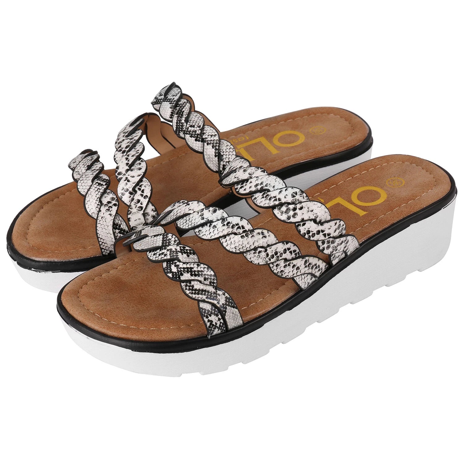 Women Comfort Fashion Strappy Slide Open Toe Platform Wedge Sandals Casual Shoes