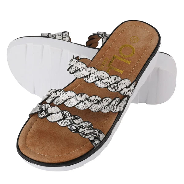 Women Comfort Fashion Strappy Slide Open Toe Platform Wedge Sandals Casual Shoes