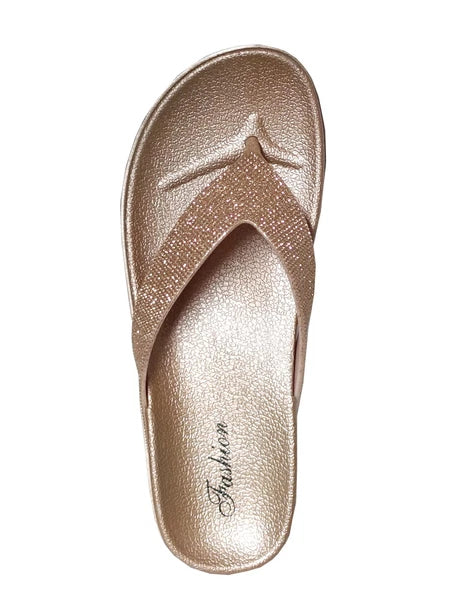 NEW Women's Rhinestone Glitter Sandals Fashion Jewel Flip Flops Shoes