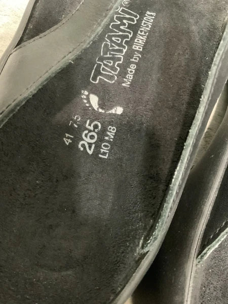 Tatami By Birkenstock Women’s 10 US/ 41 EU Black Leather Cross Strap Sandals