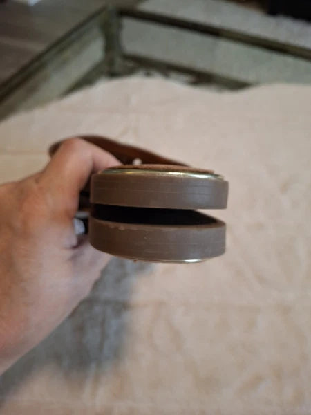 Tommy Hilfiger Sandals 8M Palley Slip On Flats Slides Brown Logo