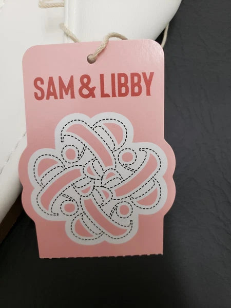 SAM & LIBBY Women's Tallulah Slide Sandals Shoes Size US 8.5 White NEW