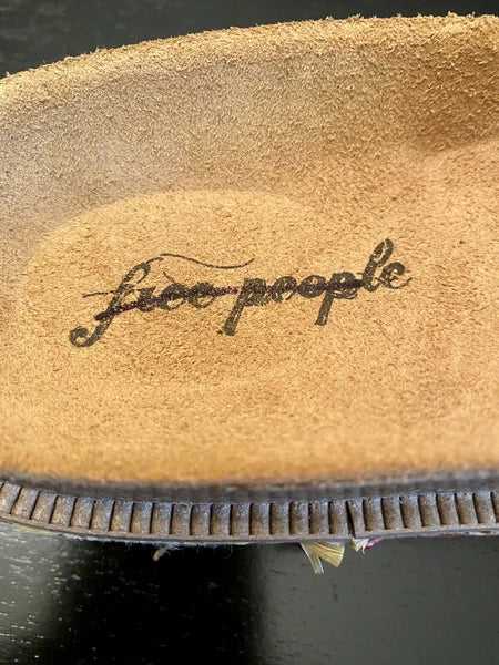 New FREE PEOPLE Caravelle Cork Footbed Platform Sandal 8.5 Boho Shoes Tiger Lily