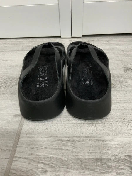 Tatami By Birkenstock Women’s 10 US/ 41 EU Black Leather Cross Strap Sandals