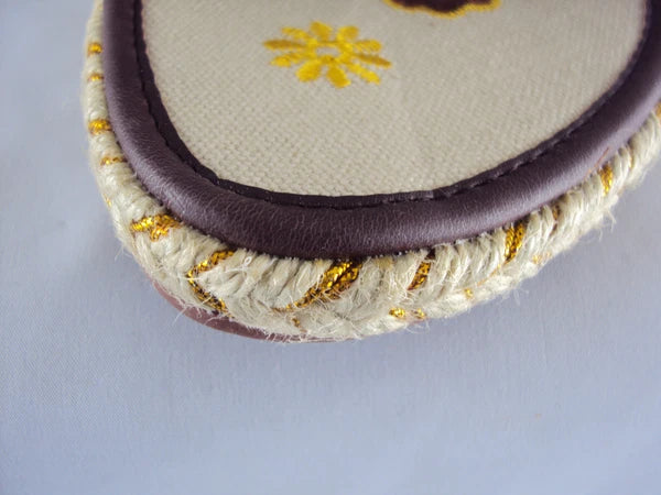 Women's Buckle Slide Sandal, Easy USA Style #S7817, Dark Brown NEW